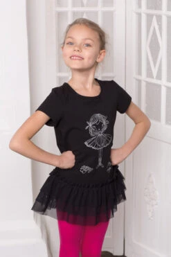 DAD-1723 Mesh Ruffled T-shirt -Grishko Dance Wear Store 0100000000000918 3 030 MK 13063 jpg 636843552850000000
