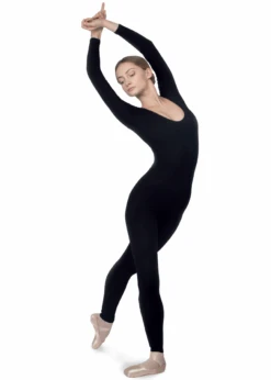 DA-11C Long Sleeve Unitard, Female, Cotton