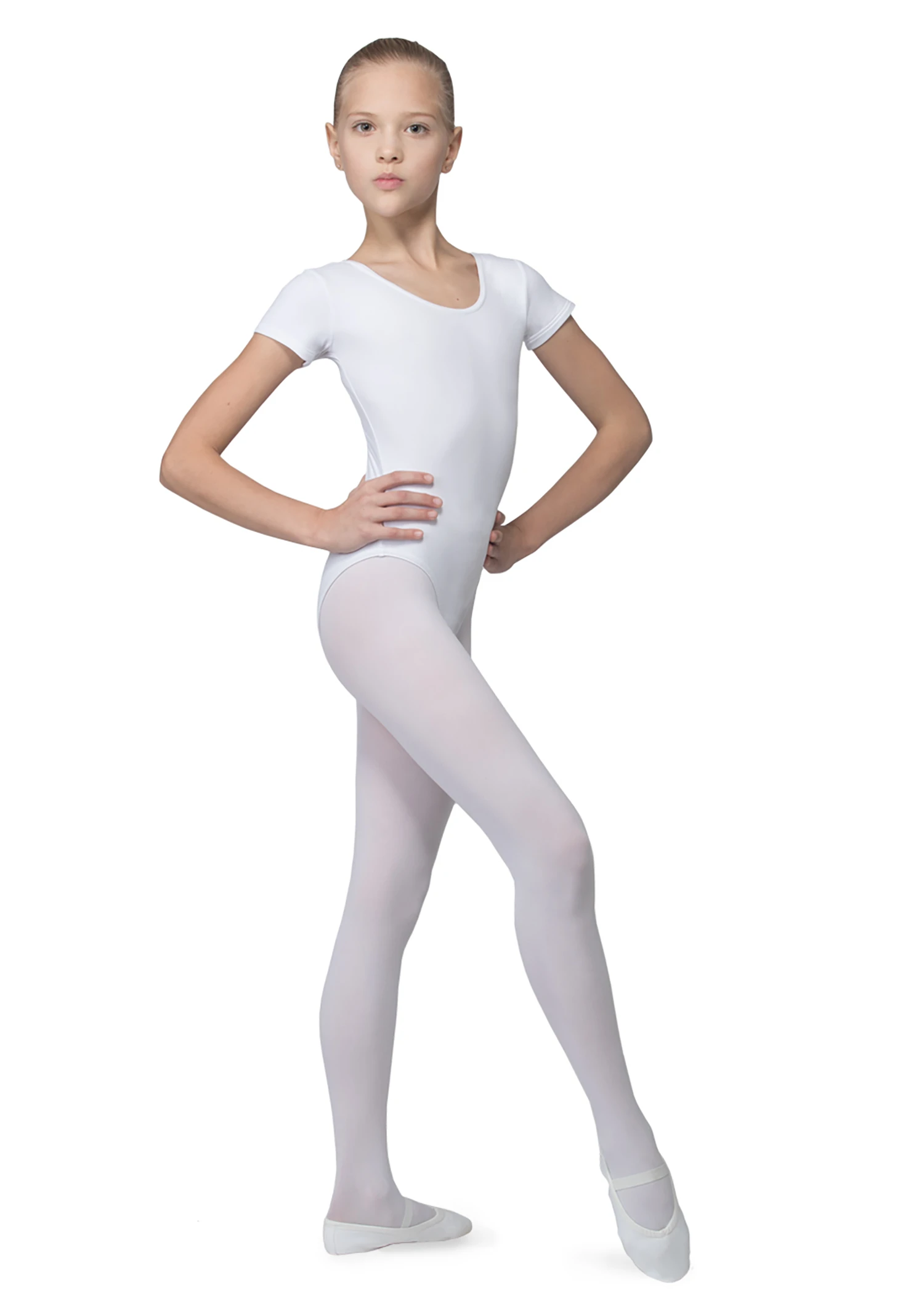 DAD04M Short Sleeve Leotard, Microfiber 3 DAD04M Short Sleeve Leotard, Microfiber