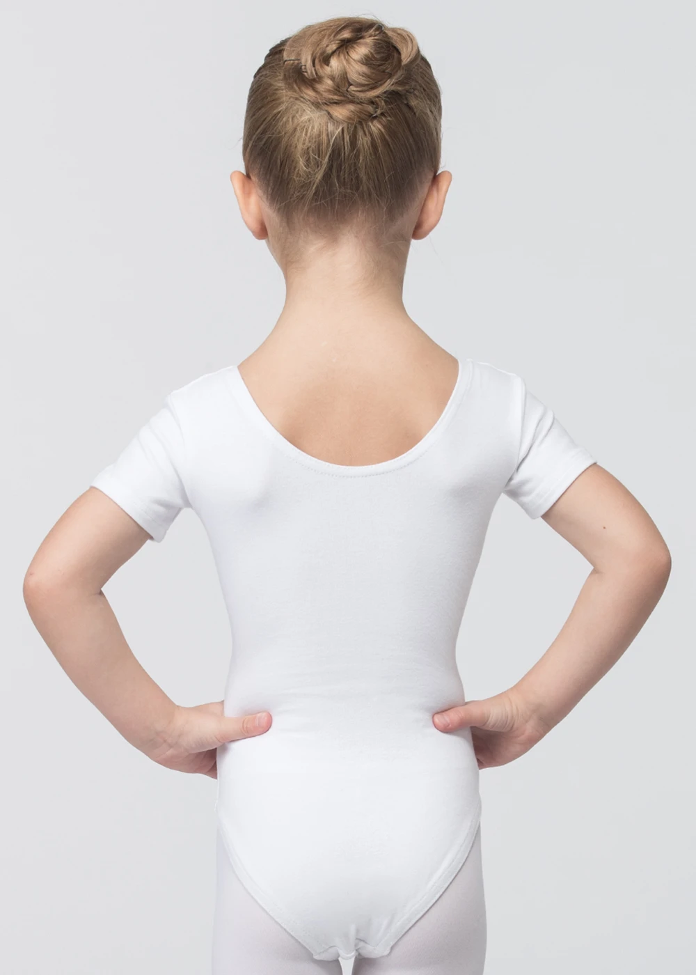 DAD04M Short Sleeve Leotard, Microfiber 6 DAD04M Short Sleeve Leotard, Microfiber - Image 4