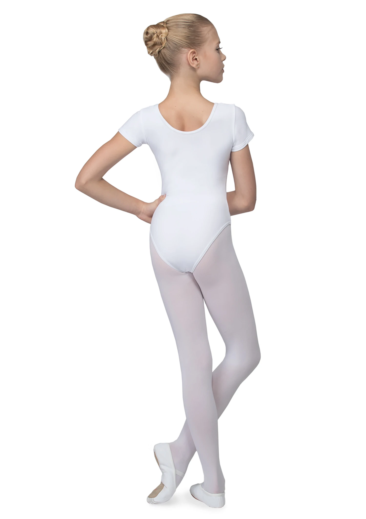 DAD04M Short Sleeve Leotard Kids,microfib. UNIFORM 4 DAD04M Short Sleeve Leotard Kids,microfib. UNIFORM - Image 2