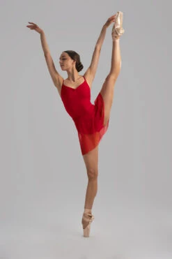 DAD2005 LITTLE ECHO, Mesh Skirt -Grishko Dance Wear Store 0100000000002849 16 1720Echo red jpg 638611336430000000