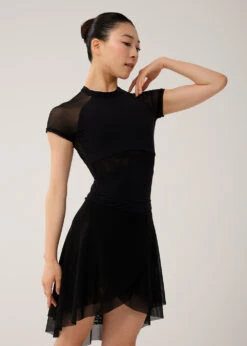 DAD2056 LITTLE MARANO, Mesh Pull-on Skirt