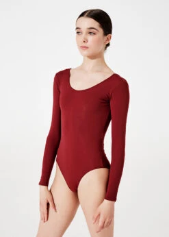 DP03MP ALINA, Long Sleeve Leotard -Grishko Dance Wear Store 0100000000003693 5 ALINA Bordeaux 0 jpg 637956419840000000