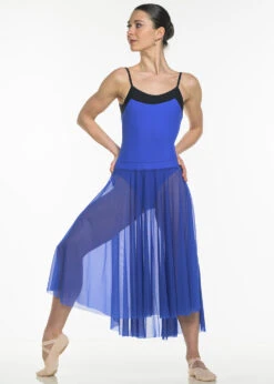 DA1946/1 Long Skirt, Single Layer Mesh
