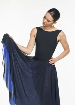 DA1946/2 Long Skirt, Double Mesh Layers