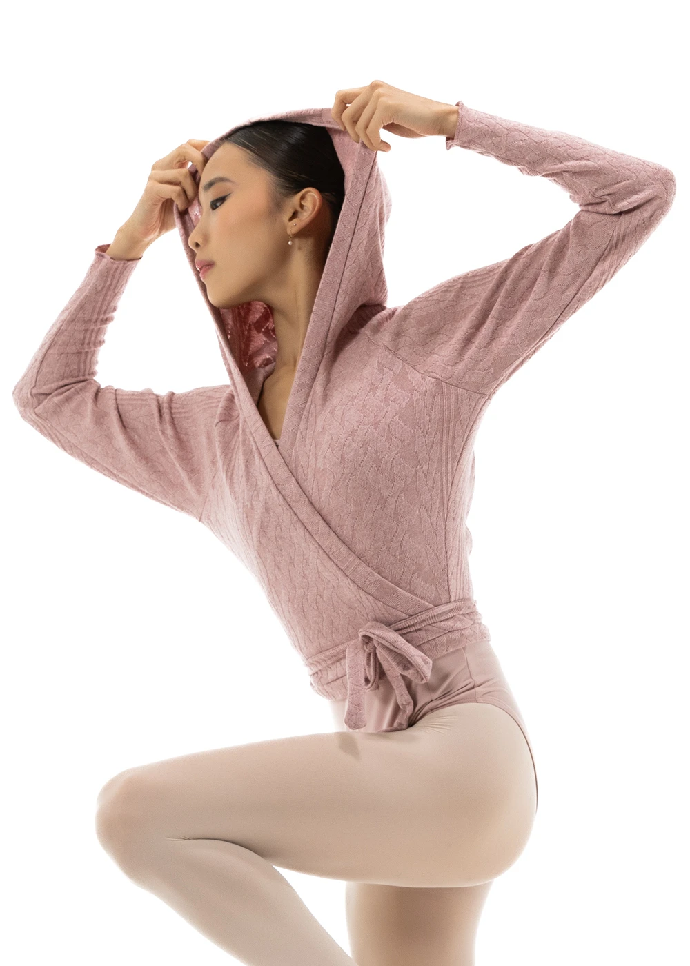 DAD5032 LITTLE THEODORA, Hooded Wrap Sweater 4 DAD5032 LITTLE THEODORA, Hooded Wrap Sweater - Image 2